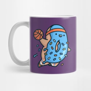 Blue Dunkin Donut with sprinkles Mug